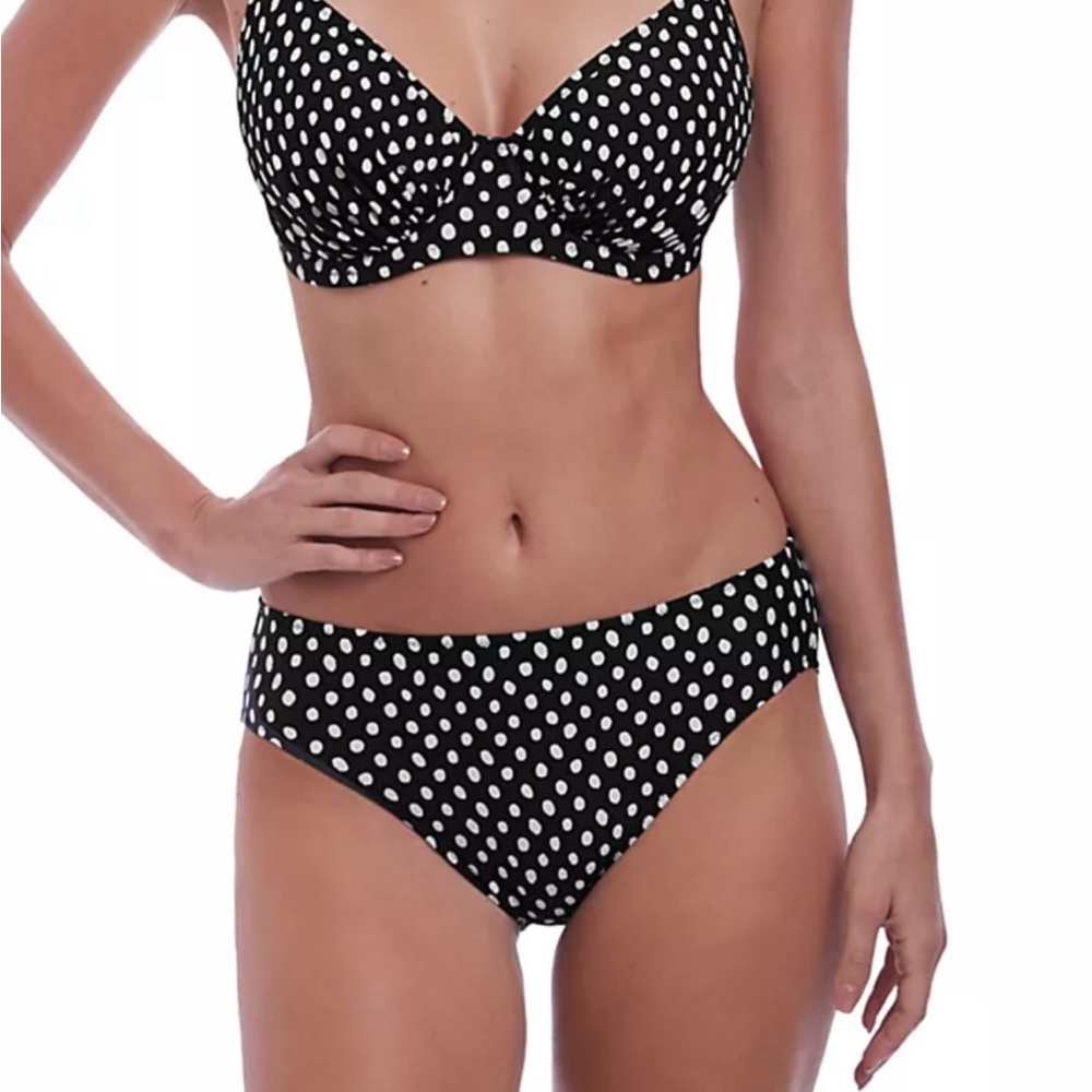 Fantasie Santa Monica Mid Rise Bikini Briefs Bottoms 2XL Polka Dot NWT